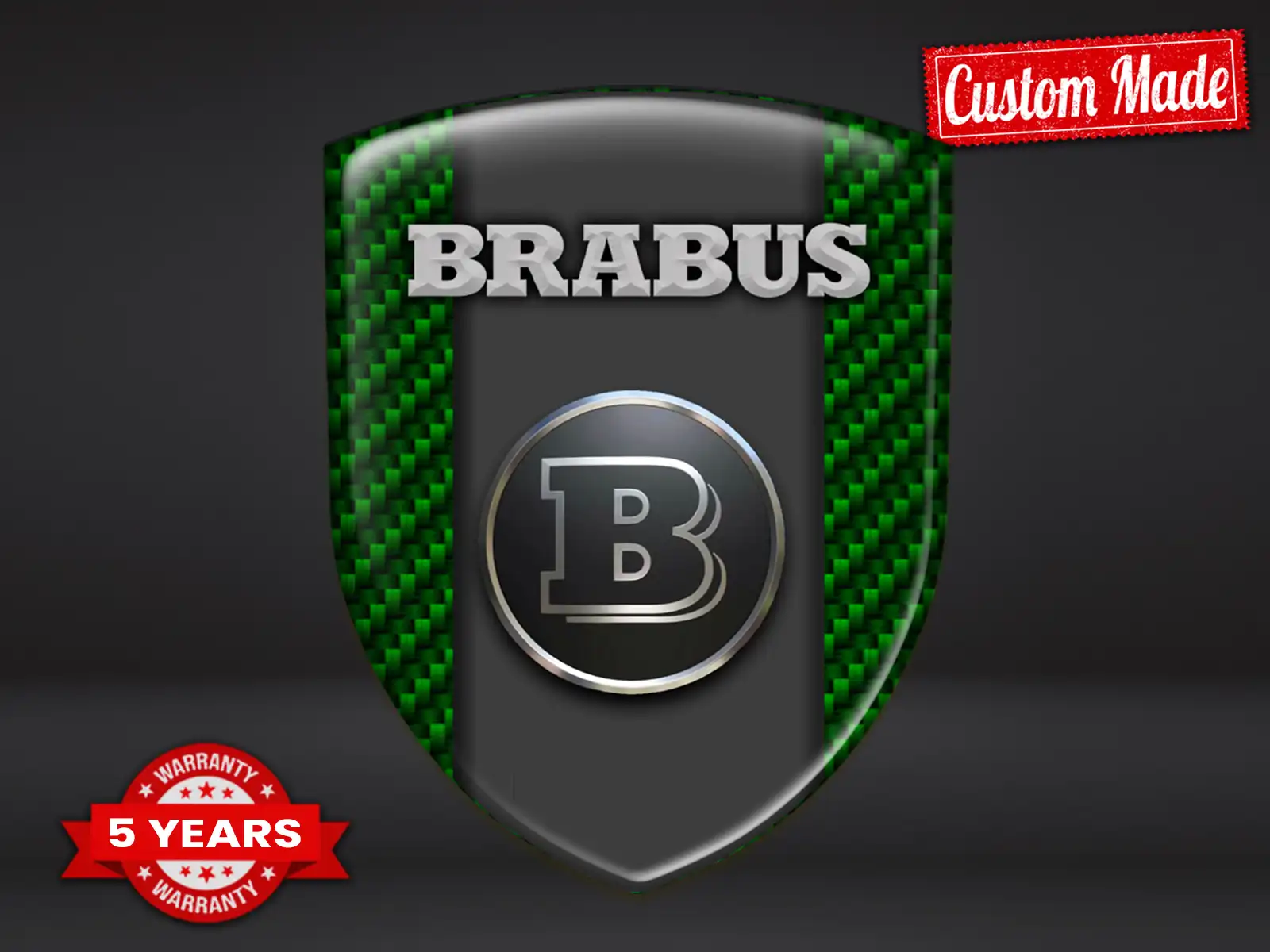 Brabus Selbstklebendes Etikett Universal Hochwertig Robust